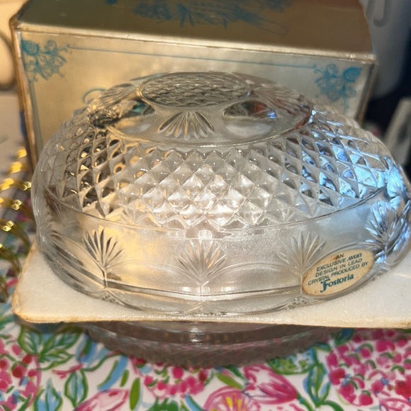 Fostoria Other - Fostoria glass Egg Soap dish Mothers Day 1977 by Avon.
